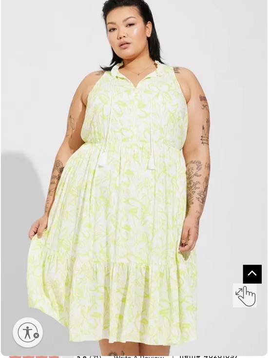 torrid Dresses & Skirts - Neot Torrid Midi Gauze tiered dress size 4 or 26